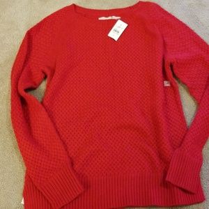 Women's red sweater